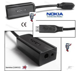 Nokia CA-146c Cable 3.5mm to 2mm micro USB Genuine 3120c N95 N82 N96 3310 Lumia