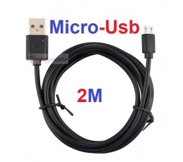 Micro USB Cable 2 METER Samsung Sony Alcatel Moto HTC Huawei Vodafone Xiaomi 2M
