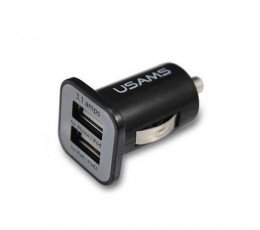 USB Car Charger for iPad iPhone iPod GPS/MP3/Gaming + Mobile Phones 5V-2.1A + 1A 10W