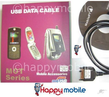 Motorola MOT V500 V60 E1 E1060 E370 V60 V975 ROKR E1 USB Data Cable [cd+box]