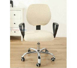 computer chair cover desk chair covers office chair slip covers Grey Cream