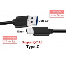Type C Cable Long Tip USB-C 10mm Blackview BV9700 BV9600 BV9500 BV9000 BV8000 BV7000 pro Ulefone Armor AGM Doogee CAT rugged 3A 3.0