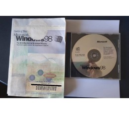 Genuine Microsoft Windows 98 CD + Book + COA  product key W98 Win 98 OS