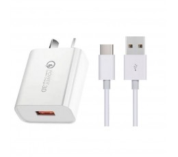 Xiaomi Redmi Note 7S Note 9 Pro Max 9S QC3.0 USB Wall Charger + Type-C Cable 3A