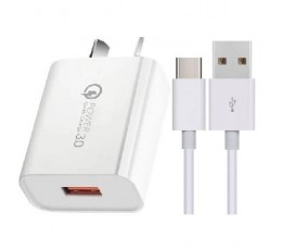 VIVO S1 S6 S7 V17 V19 X50 Y30 Y50 Y70s iQOO QC3.0 USB Wall Charger +Type-C Cable